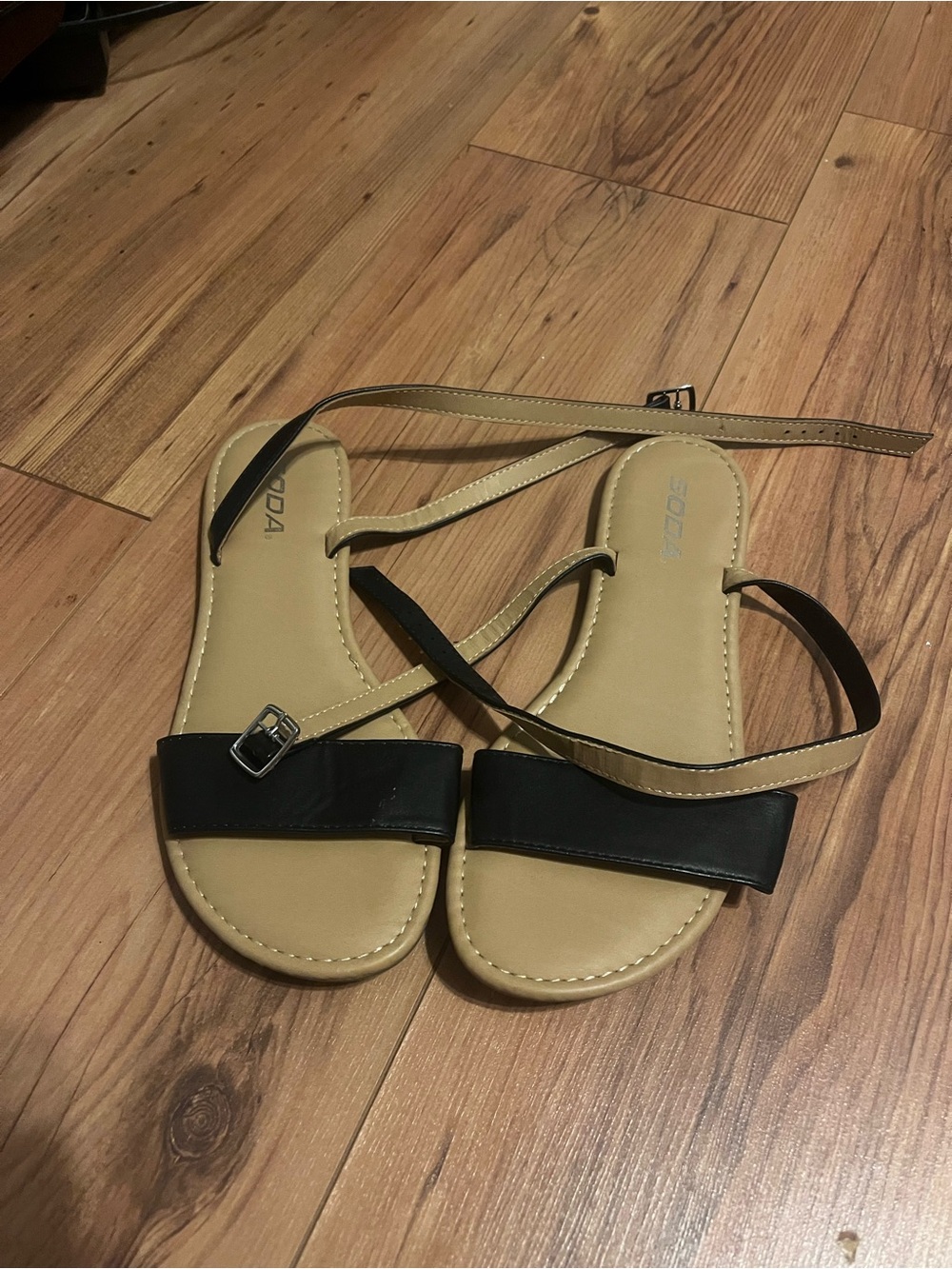 Casual Black Strap Women's Sandals
